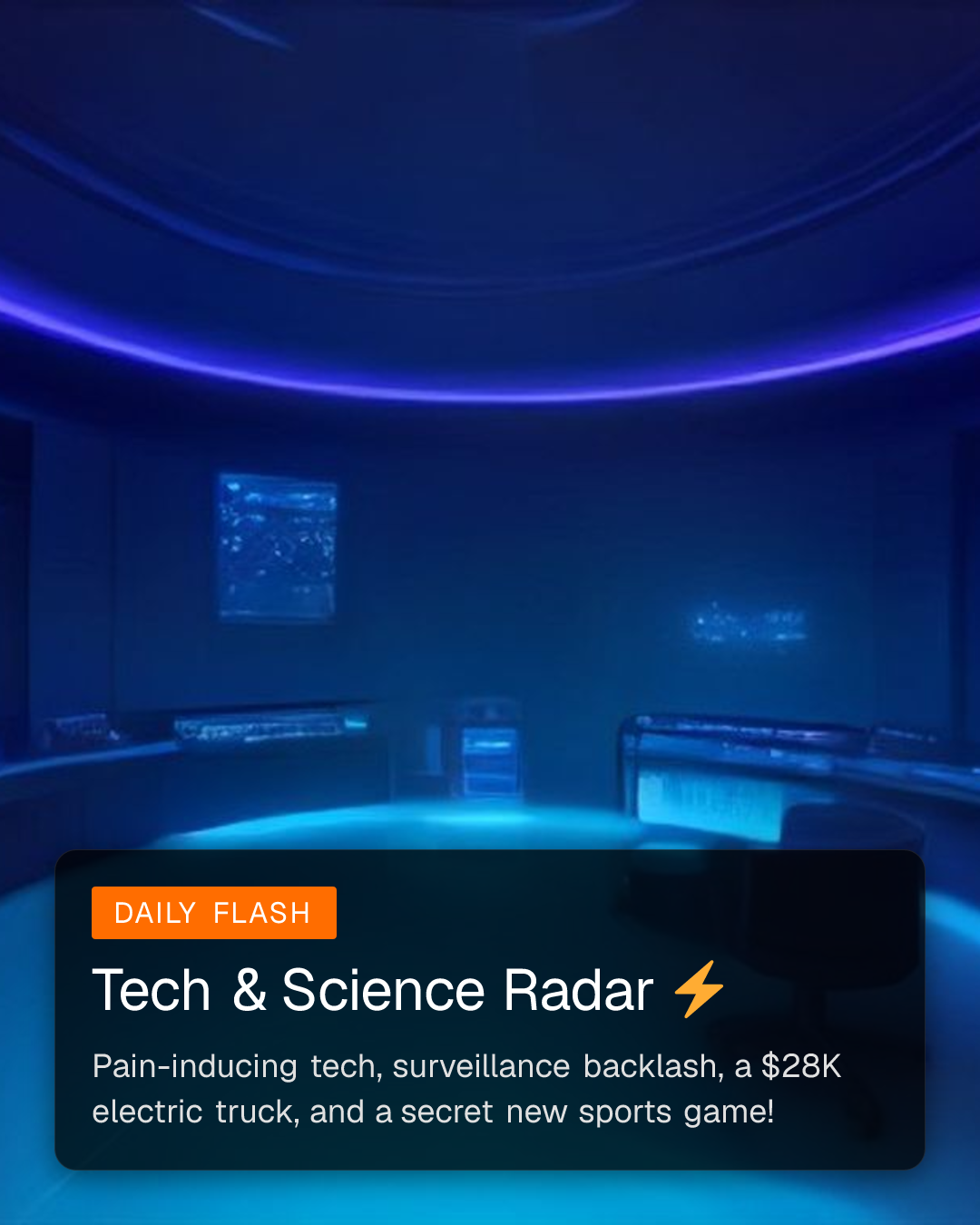 Tech & Science Radar ⚡ - Slide 1